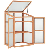 Outsunny Wooden Frame Greenhouse Cabinet, 30" L x 24" W x 44" H, Natural