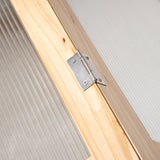 Outsunny 48" x 24" x 32.25" Raised Garden Bed, Wooden Cold Frame Greenhouse Cover, Natural