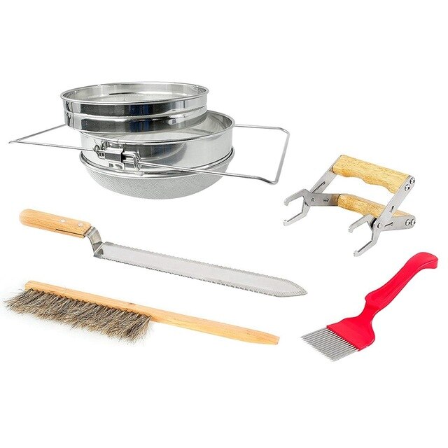 5Pcs Honey Harvesting Beekeeping Starter Tool Kit For Professional Beekeeper's-1