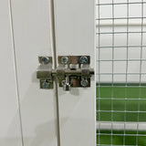 PawHut 162" Large Chicken Coop with, 6 to 8 Chickens, 2 Nesting Boxes, Water-resistant Roof, Removable Tray, Ramp, Storm Gray