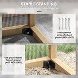 Outsunny 6.5 x 4 ft Wood-Frame Greenhouse with Thickened Polycarbonate Panels, Roof Vent, and Lockable Door