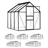 vidaXL Greenhouse Patio Grow House Outdoor Green House Anthracite Aluminum-8