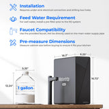 Waterdrop X Series Undersink Reverse Osmosis System, X16