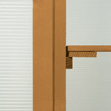 Outsunny Wooden Frame Greenhouse Cabinet, 30" L x 24" W x 44" H, Brown